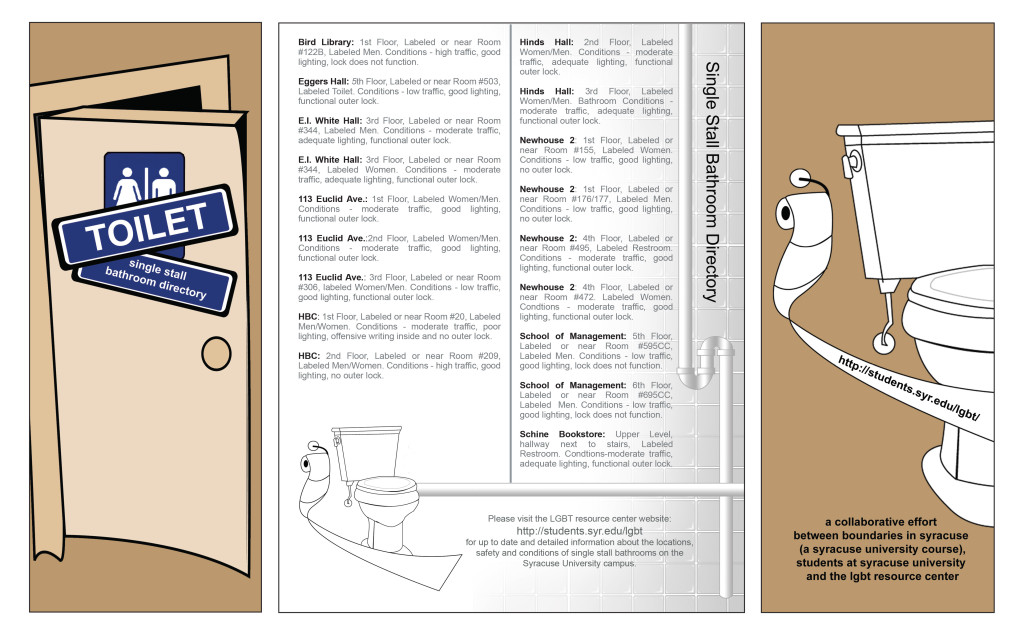 comfortable spaces Brochure [front, center, back].