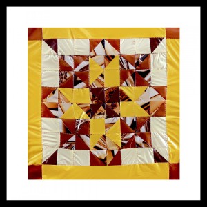 consumption quilt #3 (After Tradition) 13.5" x 13.5"